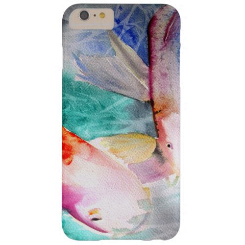 Butterfly Koi watercolour Japanese Fish Art Barely There iPhone 6 Plus Case