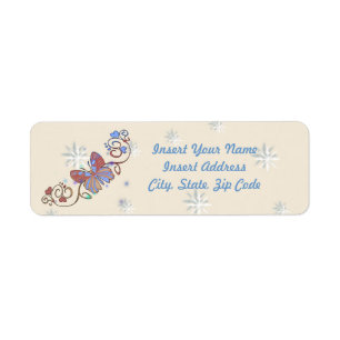 Butterfly Label