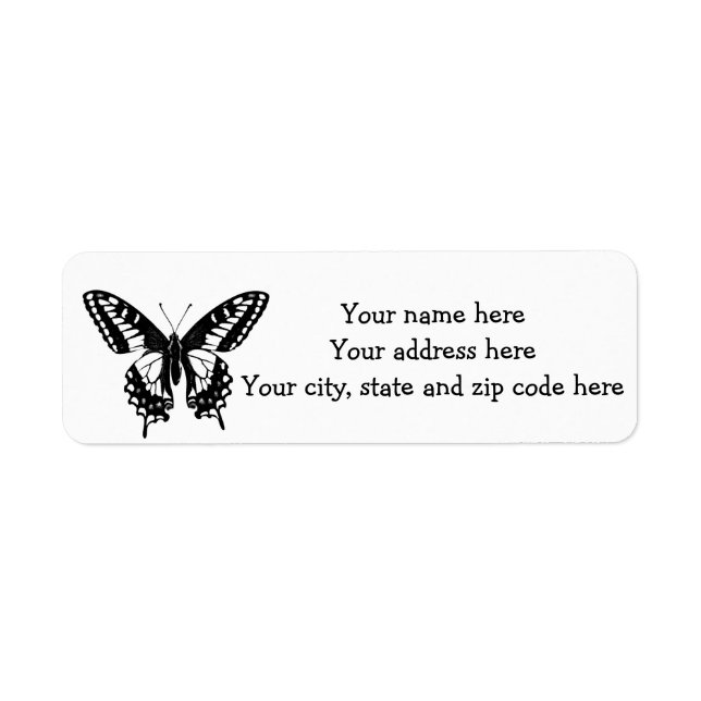 Butterfly Label (Front)