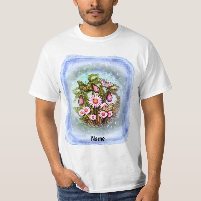Butterfly Ladyslipper  T-Shirt (Front)
