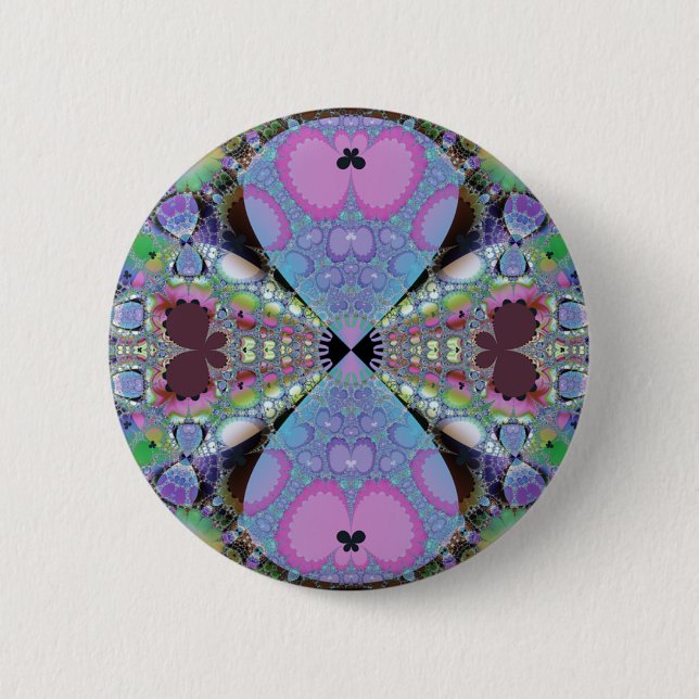 butterfly land 1 pinback button (Front)
