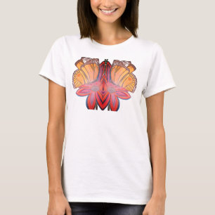 Butterfly landing on flower beautiful T-Shirt