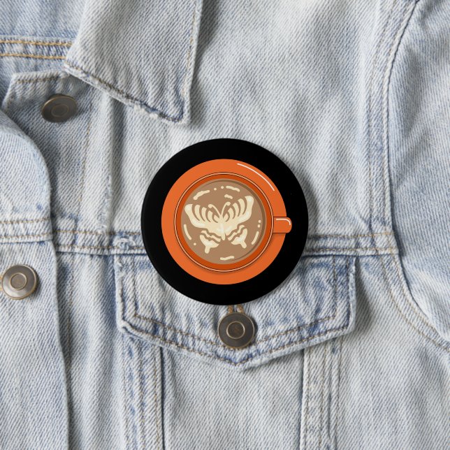 Butterfly Latte Button (In Situ)