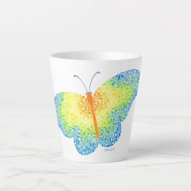 Butterfly Latte Mug (Front)