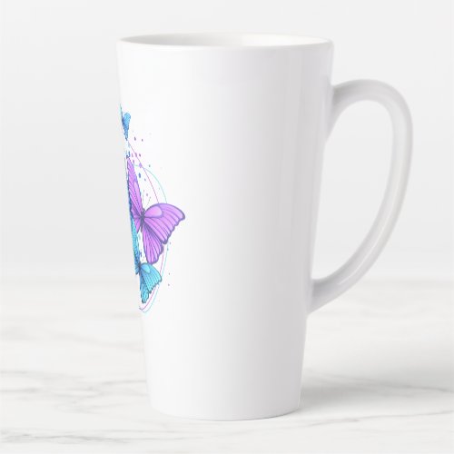 Butterfly Latte Mug for Coffee Lovers