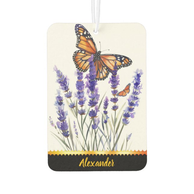 Butterfly lavender  air freshener (Back)