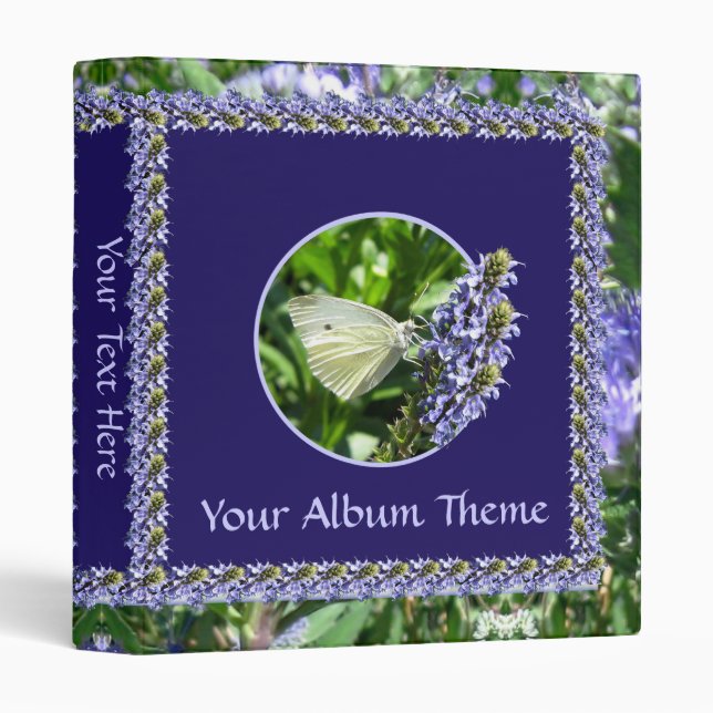 Butterfly Lavender Garden 1 inch Binder (Front/Spine)