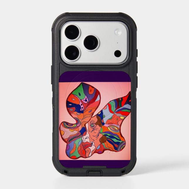 Butterfly Leaf Portrait Otterbox iPhone Case (Back)