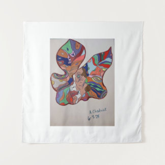 Butterfly Leaf Portrait Square Tapestry
