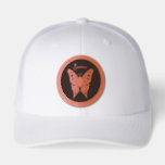 Butterfly Leather Patch Hat<br><div class="desc">Celebrate your feminine, free-spirited style with this personalized butterfly women’s hat featuring a delicate floral butterfly engraved on a leather patch. Perfect for everyday wear, beach days, festivals, road trips, or as a thoughtful gift for moms, sisters, best friends, and butterfly lovers. Customize the name to create a truly unique...</div>