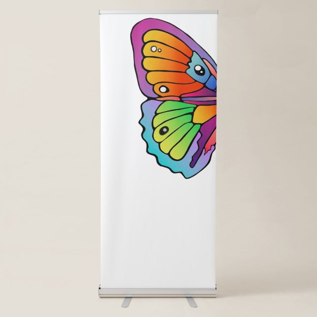 Butterfly Left Wing Retractable Banner (Front)