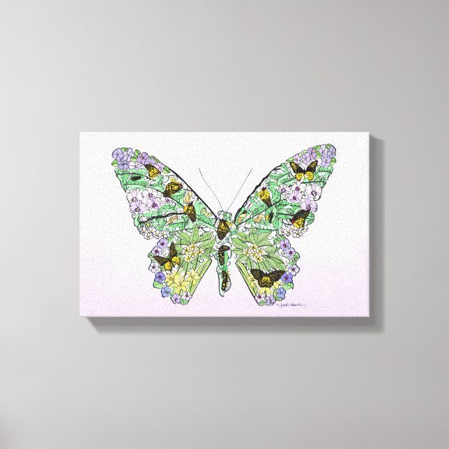 Butterfly Life Cycle Canvas Print (Front)