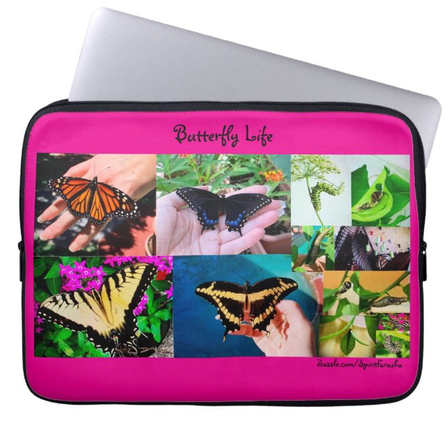 Butterfly Life Laptop Sleeve (Front)