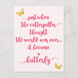 Butterfly - Life struggles - Inspirational Quote