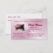 Butterfly & Lily Business Card- customize Business Card (Front/Back)