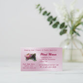 Butterfly & Lily Business Card- customize Business Card (Standing Front)