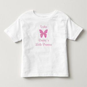 Butterfly Little Princess Personalized Name T Toddler T-shirt
