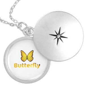 Butterfly Locket Necklace