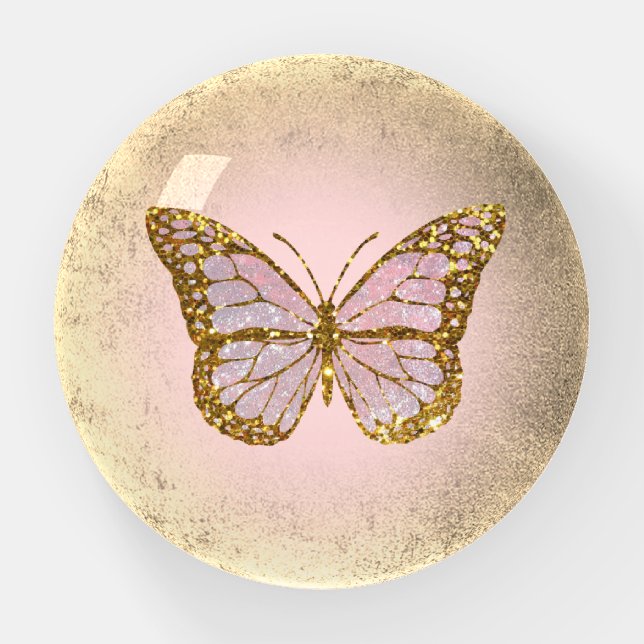 butterfly logo paperweight (Front)