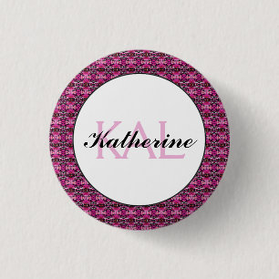Butterfly Love Abstract Love Personalized Button