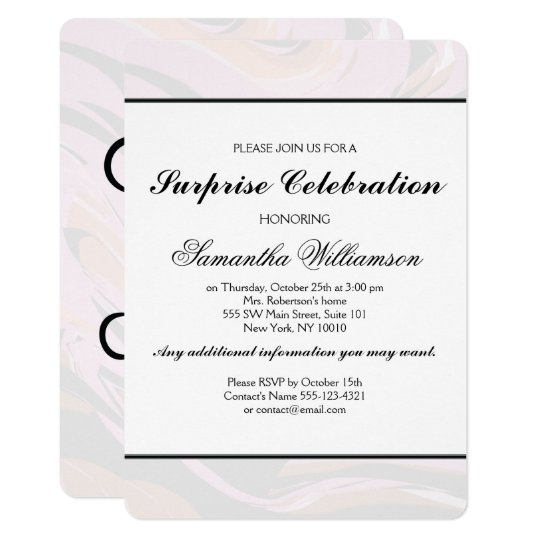 personal invitation card