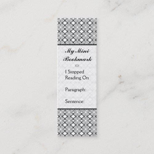 Butterfly Love  Black Lace 1 Decorative Mini Business Card