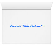 Butterfly love card in Spanish (Inside Horizontal (Bottom))