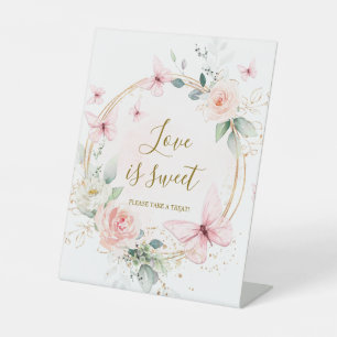 Butterfly Love is Sweet Treat Favor Sign