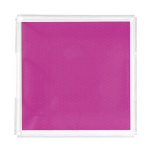 Butterfly Love Magenta Lace Acrylic Tray
