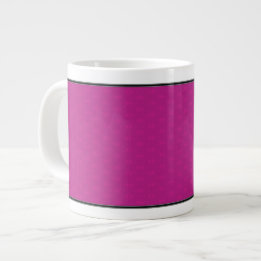 Butterfly Love | Magenta Lace Border Giant Coffee Mug