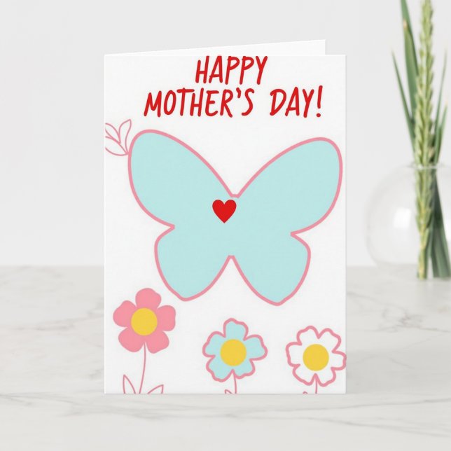 Butterfly Love Mothers Day Card (Front)