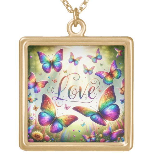 Butterfly Love Necklace (Front)