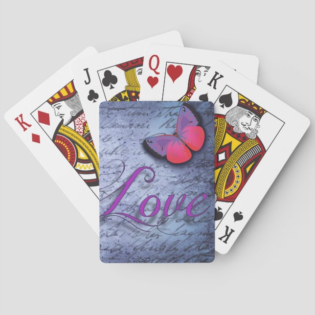 Butterfly Love Poker Cards (Back)