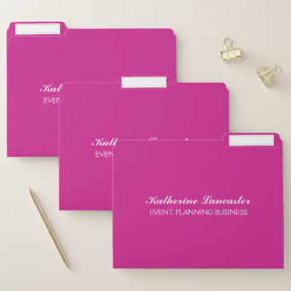 Butterfly Love | Solid Color Magenta 1 Personal File Folder