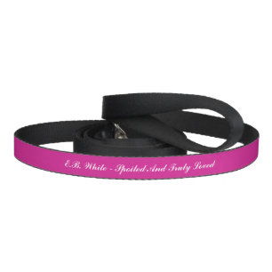 Butterfly Love   Solid Color Magenta 1 Personal Pet Leash