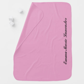 Butterfly Love | Solid Color Magenta 4 Personal Baby Blanket