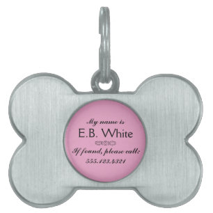 Butterfly Love   Solid Color Magenta 4 Personal Pet ID Tag