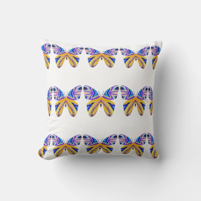 Butterfly Love Throw Pillow (Front)