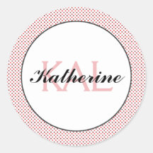 Butterfly Love | White With Red Dots Personalized