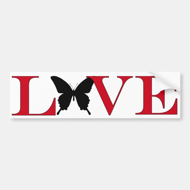 Butterfly Lover Bumpersticker Bumper Sticker (Front)