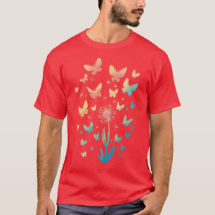 Butterfly Lover Monarch Butterfly Art Pattern Inse T-Shirt