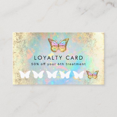 butterfly loyalty card