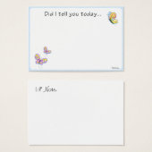 Butterfly Lunch Box Love Note (Front & Back)