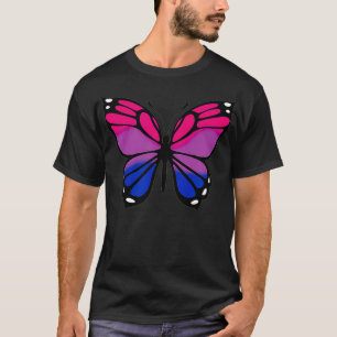 Butterfly made in colors of the Biseual Bi Pride L T-Shirt