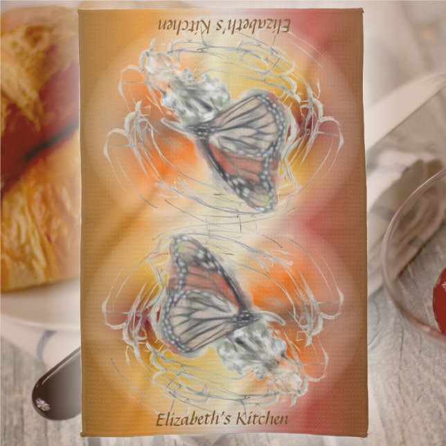 Butterfly Magic Kitchen Towel (Creator Uploaded)