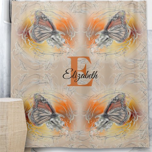 Butterfly Magic Shower Curtain