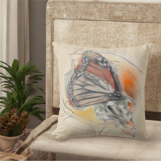 Butterfly Magic Throw Pillow (Creator Uploaded)