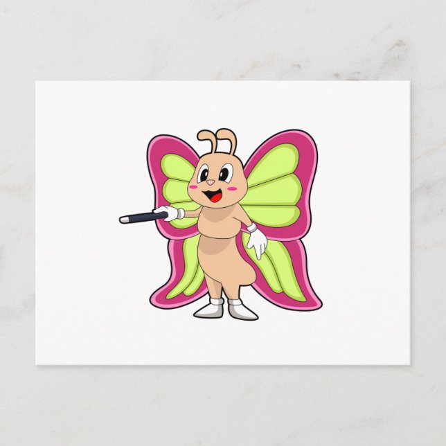 Butterfly Magic wand Postcard (Front)