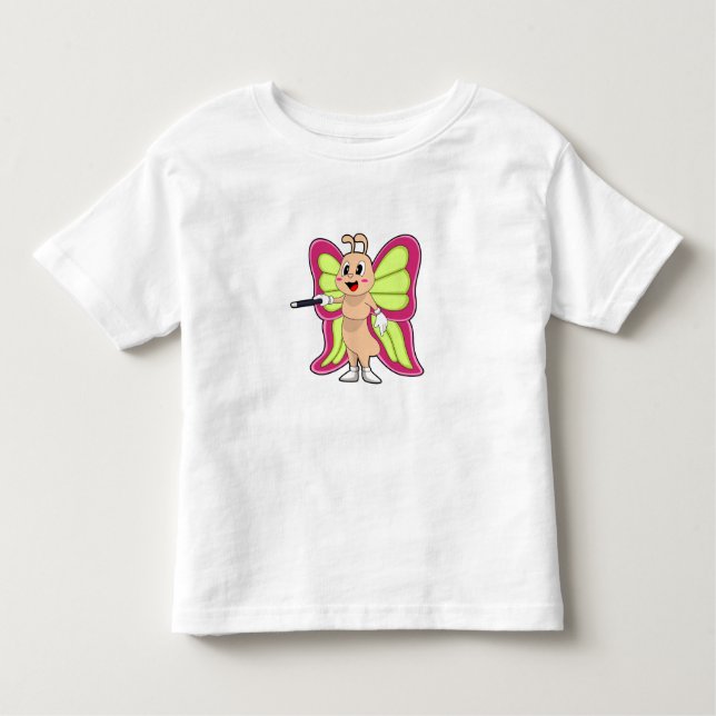 Butterfly Magic wand Toddler T-shirt (Front)