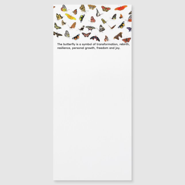 Butterfly Magnetic Notepad (Front)